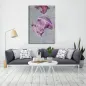 DRUK NA PŁÓTNIE Z APLIKACJAMI MEDUZA -A- 80X3,8X120 cm